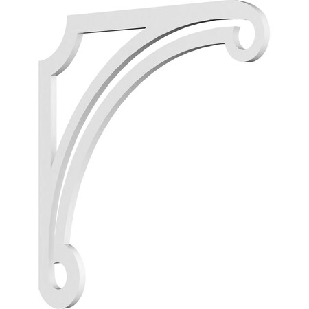 Ekena Millwork Arch Architectural Grade PVC Bracket, 5/8"W X 22"D X 22"H BKTP01X22X22AH